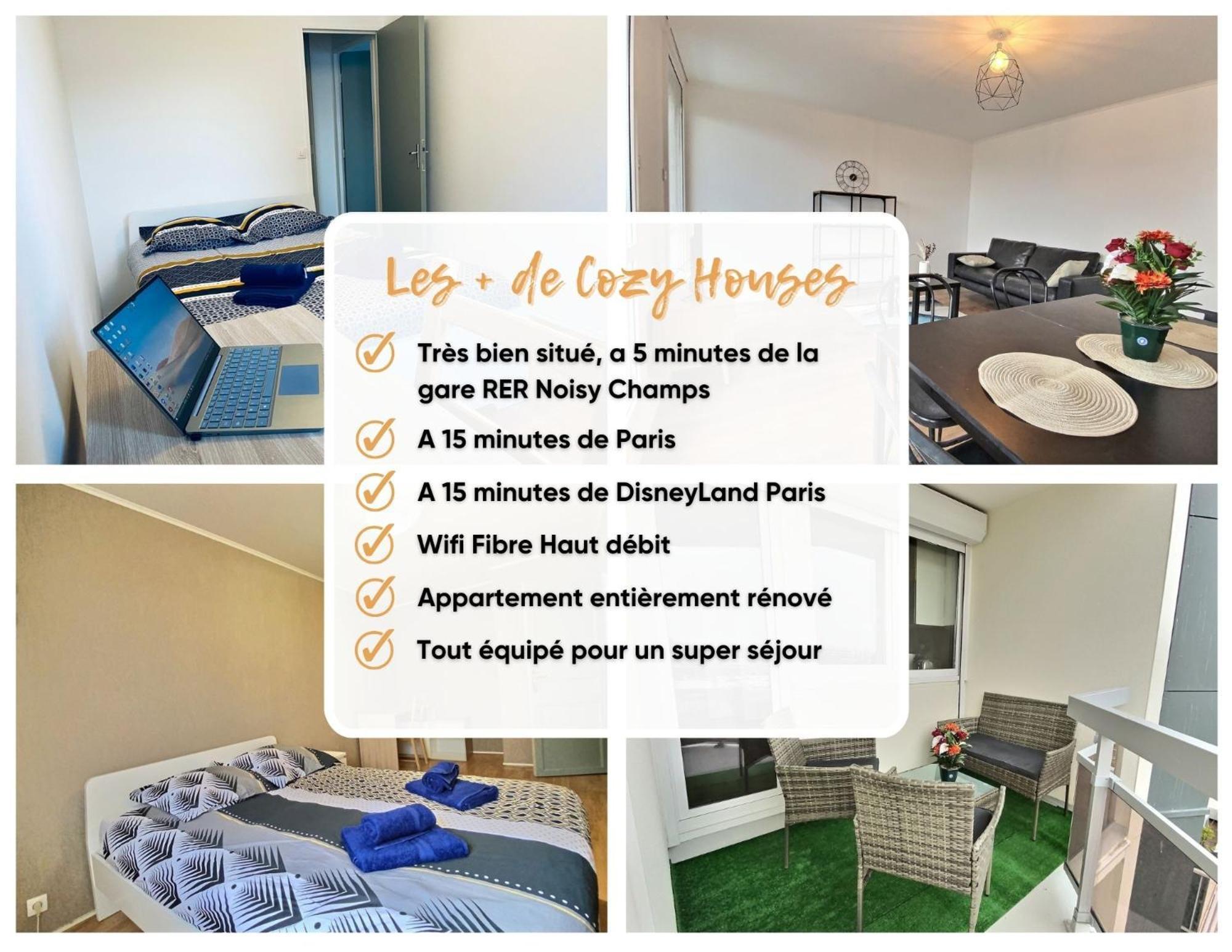 L'Appart Passerelle Paris Et Disney - Cozy Houses Noisy-le-Grand Eksteriør bilde